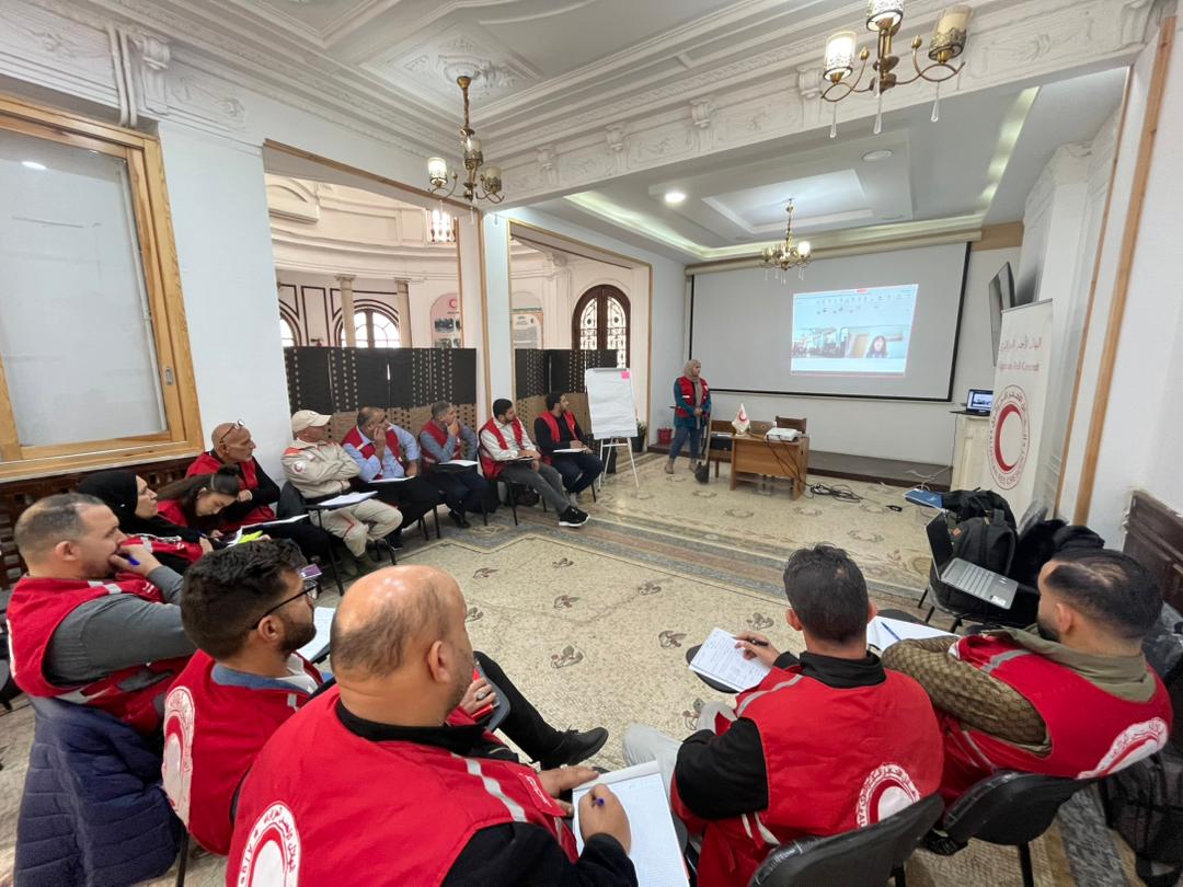 الهلال الأحمر الجزائري ينظم ورشة في ادارة الكوارث