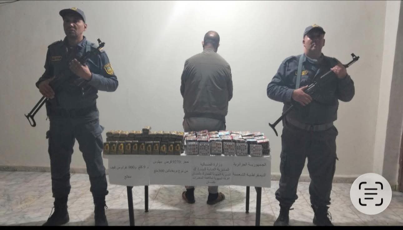 حجز حوالي 10 كلغ من الكيف المعالج في تلمسان