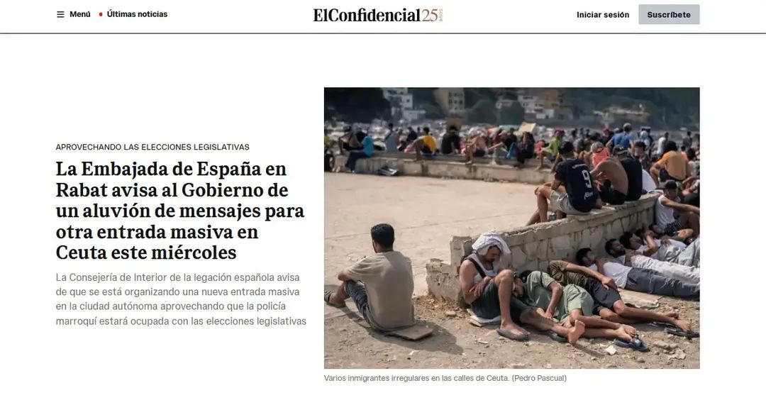إسبانيا تحذر من عبور جماعي "محتمل" لمهاجرين غير شرعيين من المغرب نحو سبتة, الأربعاء القادم