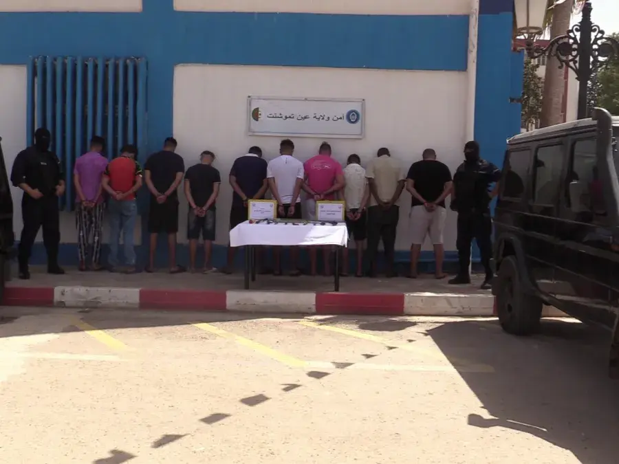 شرطة عين تموشنت تضع حد لنشاط عصابة أحياء حاولت زرع الرعب وسط الساكنة بمدينة المالح
