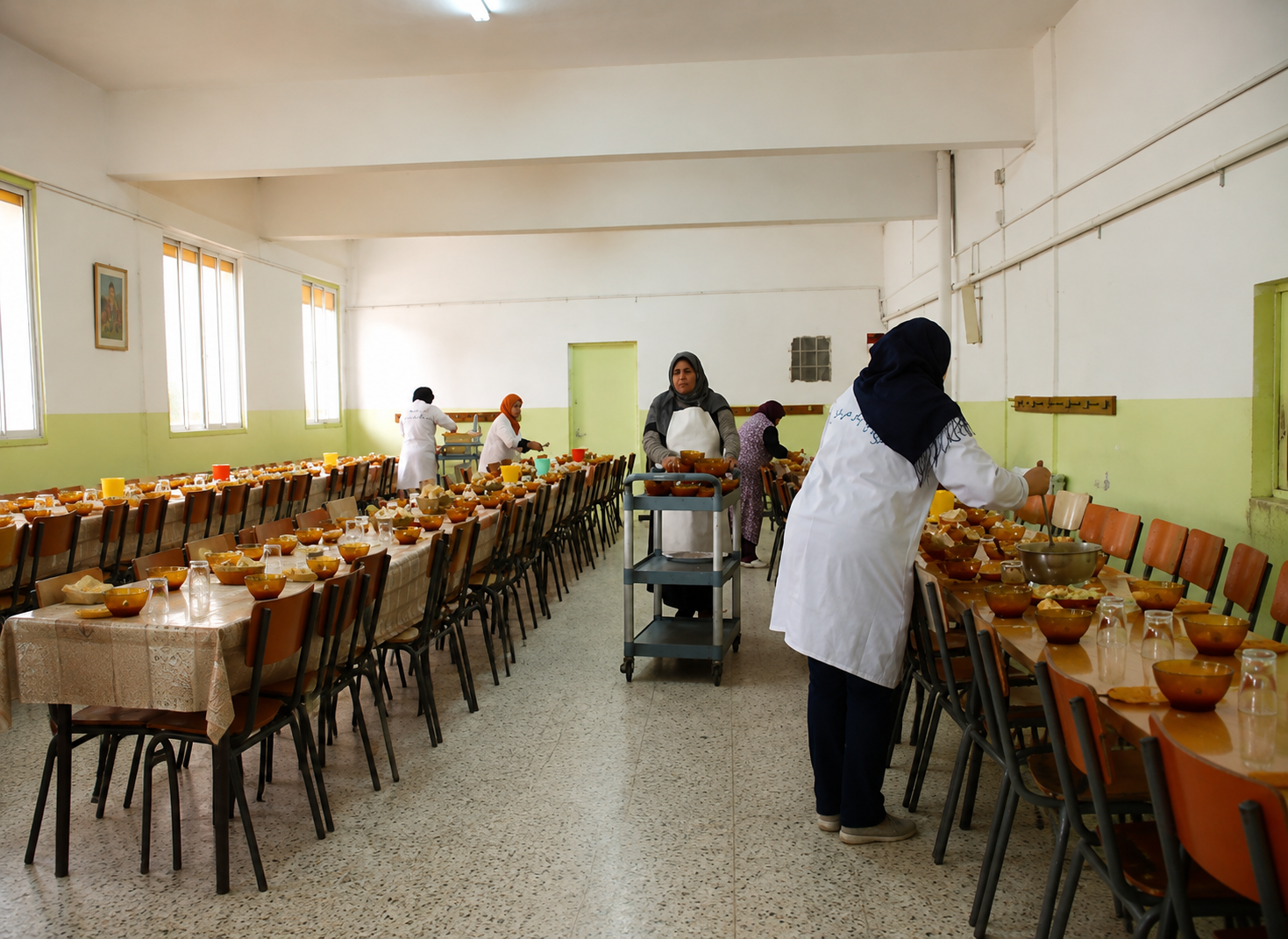 عملية توظيف كبرى لتعزيز المدارس و المطاعم المدرسية
